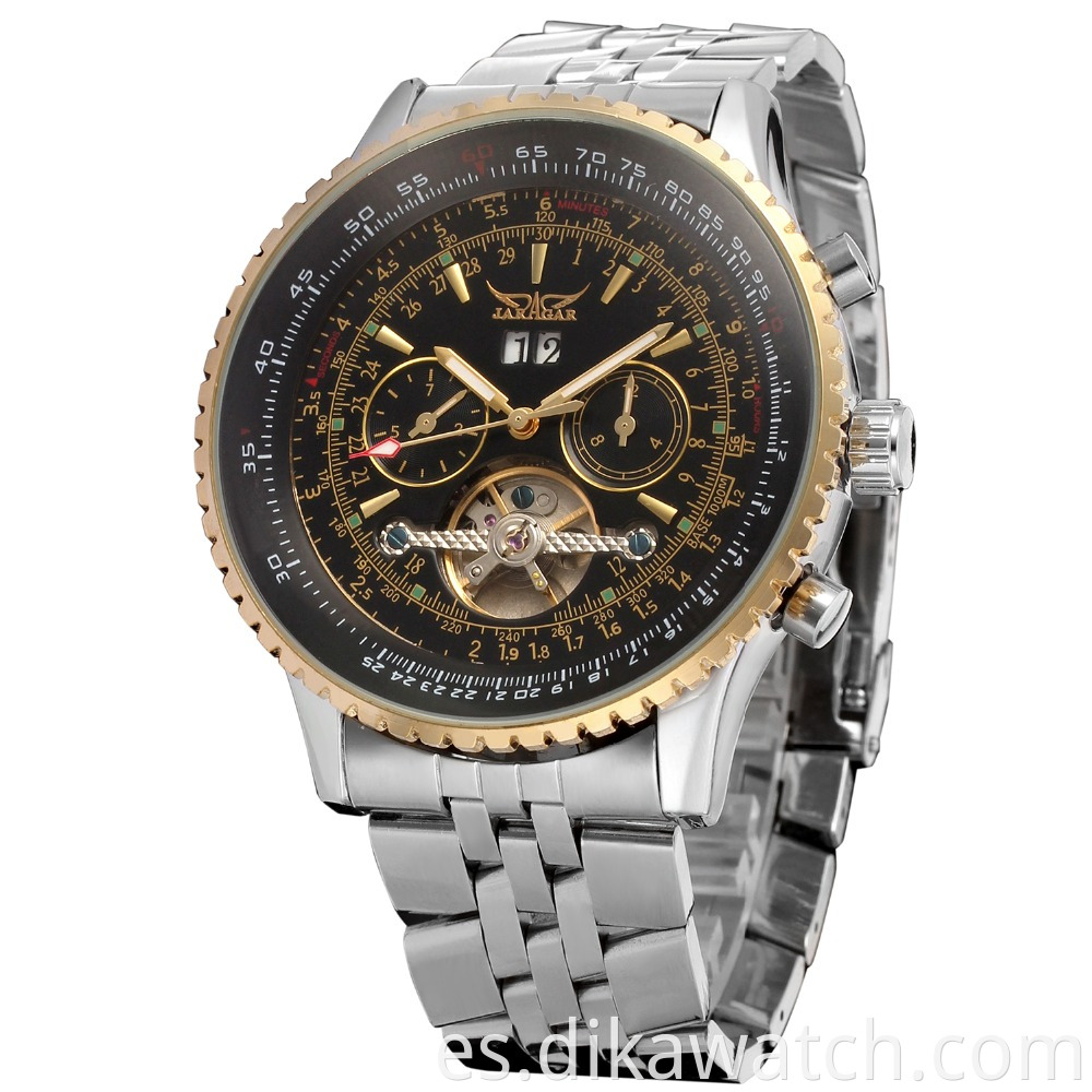 Relojes de lujo para hombre de marca superior, reloj de pulsera deportivo militar JARAGAR para hombre, reloj Tourbillon mecánico automático, reloj masculino